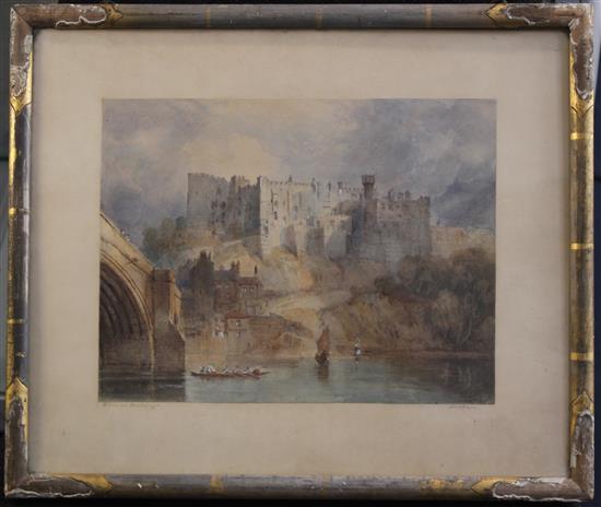 Edmund Hastings (1781-1861) ? Durham from the River, 8.75 x 11.5in.